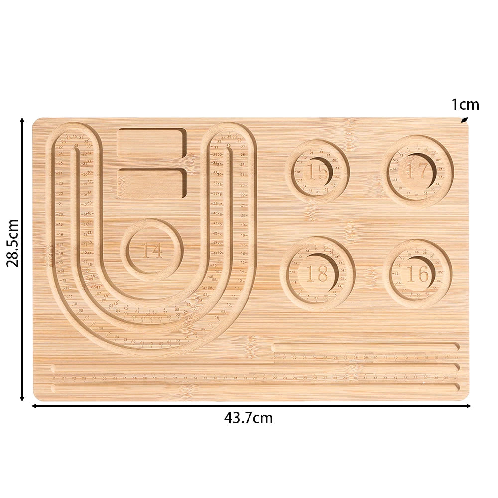 Eco-Friendly Bamboo Bead Board Perfect Tool for Jewelry Making and Beading Projects Bracelet Necklaces Design Beading Mats Trays Greenset59 Shop