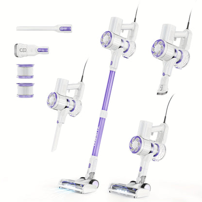 Corded Vacuum Cleaner, Powerful 20Kpa Suction, With LED Light, 6-in-1 Corded Stick Vacuum Cleaner, Suitable For Pet Hair On Carpets And Hard Floors, 600-watt Handheld Vacuum Cleaner Greenset59 Shop