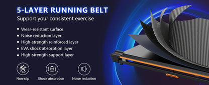 Kerdom 1pc Under-Desk Treadmill, 2-in-1 Portable Running Machine, For Home & Office Use, With Remote Control, 265lbs Capacity, For Walking & Jogging Greenset59 Shop