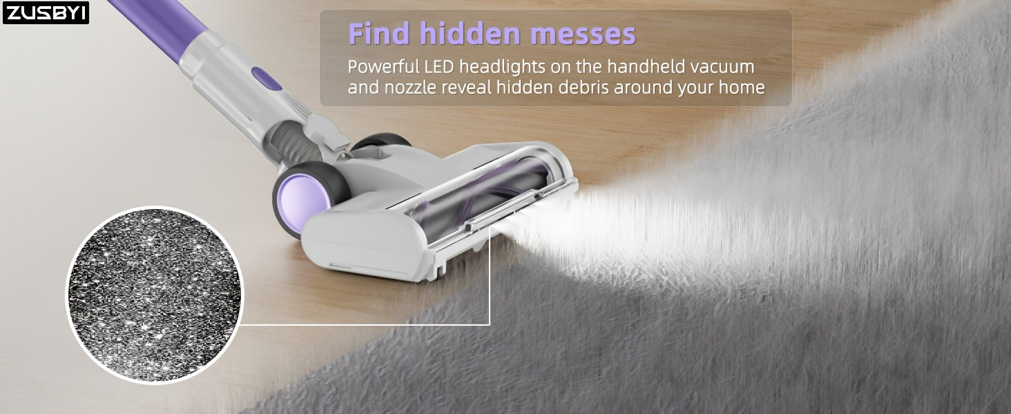 Corded Vacuum Cleaner, Powerful 20Kpa Suction, With LED Light, 6-in-1 Corded Stick Vacuum Cleaner, Suitable For Pet Hair On Carpets And Hard Floors, 600-watt Handheld Vacuum Cleaner Greenset59 Shop