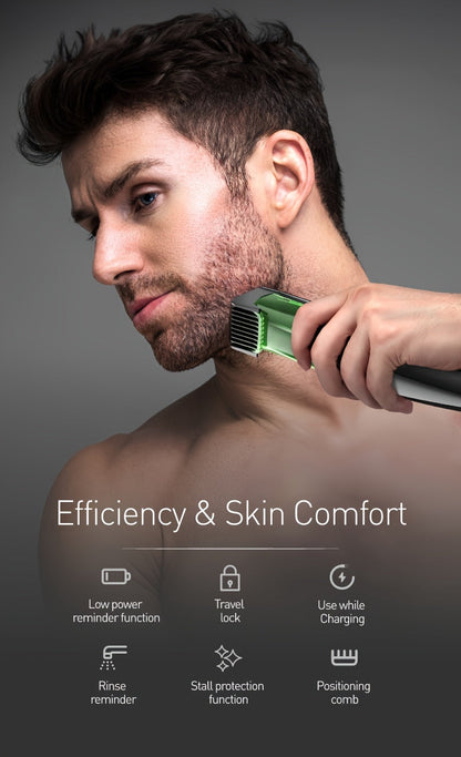 Men's Beard Shaver Groin & Body Grooming Trimmer Professional Cordless Hair Clipper With Vacuum Cleaner Father's Day Gift Greenset59 Shop
