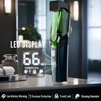 Men's Beard Shaver Groin & Body Grooming Trimmer Professional Cordless Hair Clipper With Vacuum Cleaner Father's Day Gift Greenset59 Shop