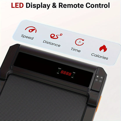 Kerdom 1pc Under-Desk Treadmill, 2-in-1 Portable Running Machine, For Home & Office Use, With Remote Control, 265lbs Capacity, For Walking & Jogging Greenset59 Shop