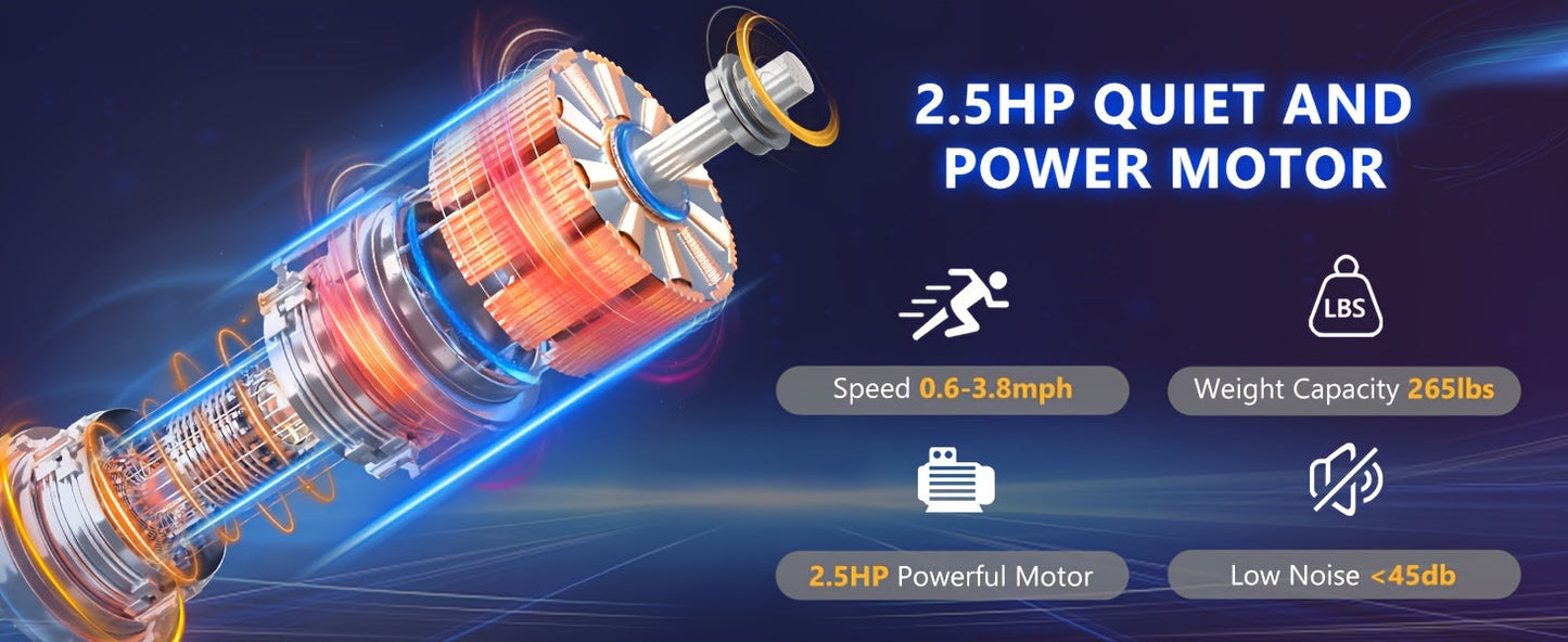 Kerdom 1pc Under-Desk Treadmill, 2-in-1 Portable Running Machine, For Home & Office Use, With Remote Control, 265lbs Capacity, For Walking & Jogging Greenset59 Shop