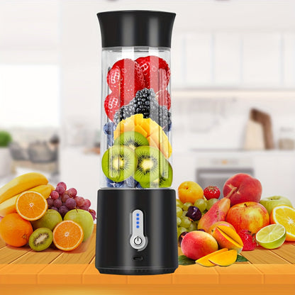 17oz 500ml 4000mAh Portable Blender, Electric Juicer with 6 Blades, Rechargeable Personal Size for Shakes & Smoothies, Mini Juicer Mixer with Extra Handle Lid for Gym Travel Sports Outgoing Kitchen-White Greenset59 Shop