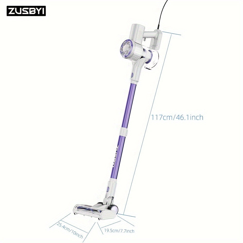 Corded Vacuum Cleaner, Powerful 20Kpa Suction, With LED Light, 6-in-1 Corded Stick Vacuum Cleaner, Suitable For Pet Hair On Carpets And Hard Floors, 600-watt Handheld Vacuum Cleaner Greenset59 Shop