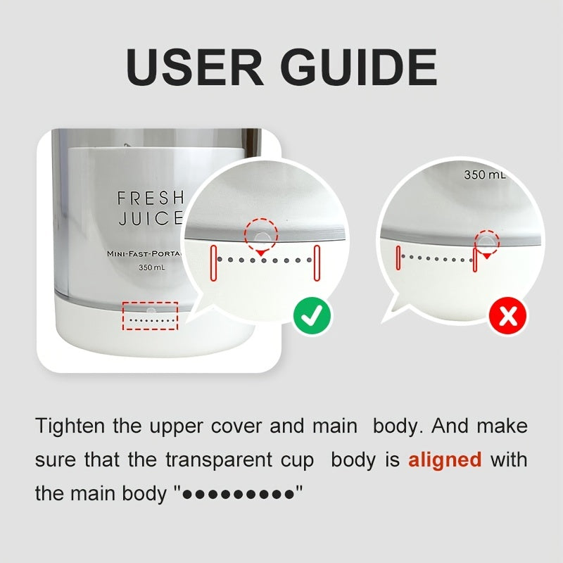 Mini Blender Portable 350ml Sans Fil USB - Mixeur Fruits Rechargeable Gisay