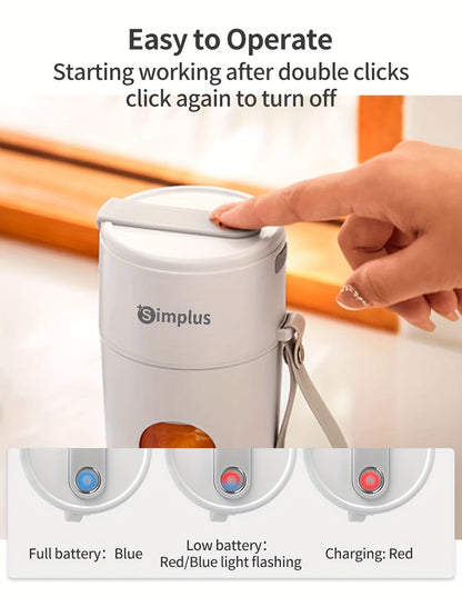 Simplus Portable Blender - 13.53oz Capacity, Quick Ice Crush in 38 Seconds, Stainless Steel Blades, USB Rechargeable, Easy Clean, Compact Kitchen Gadget Greenset59 Shop