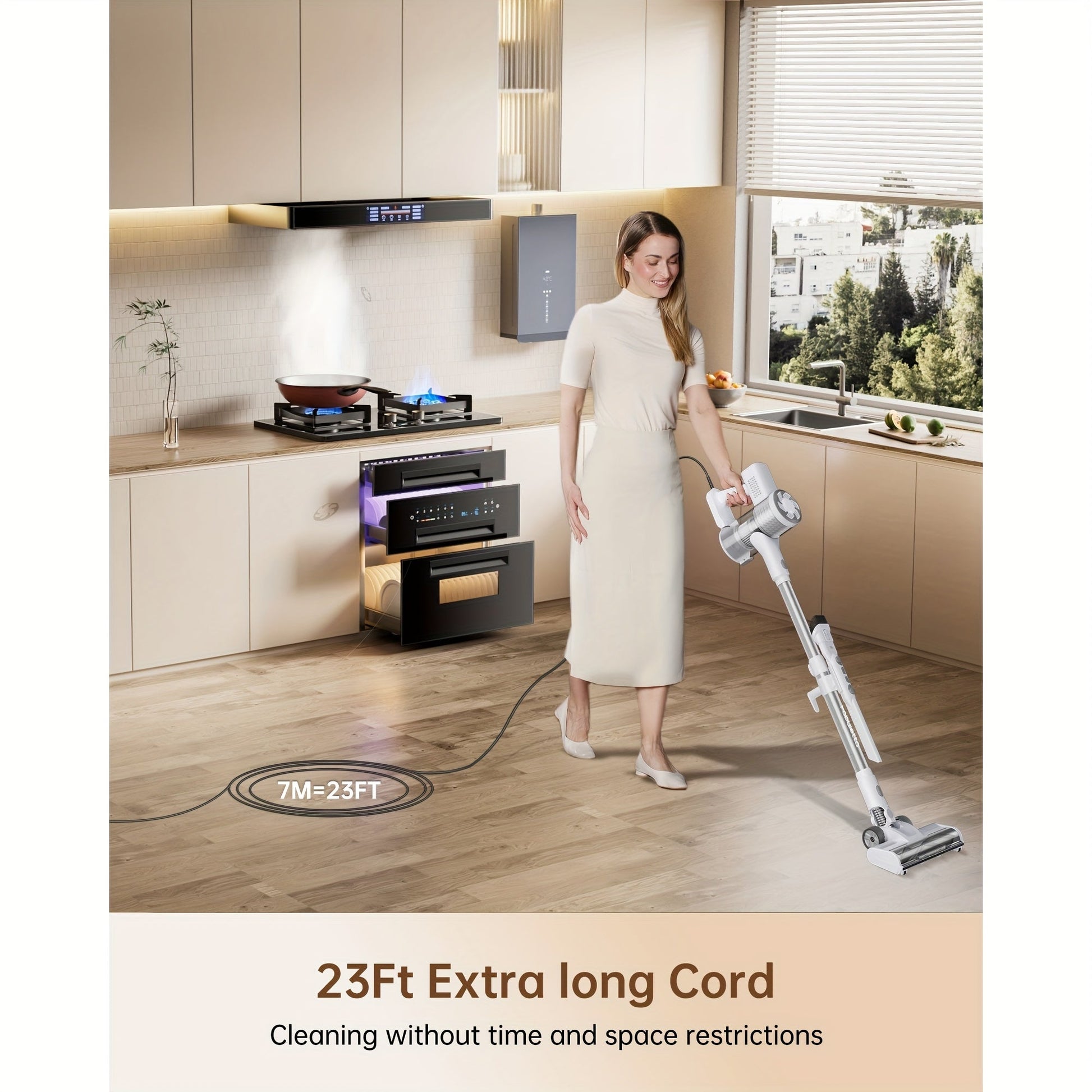 Corded Vacuum Cleaner, Powerful 20Kpa Suction, With LED Light, 6-in-1 Corded Stick Vacuum Cleaner, Suitable For Pet Hair On Carpets And Hard Floors, 600-watt Handheld Vacuum Cleaner Greenset59 Shop