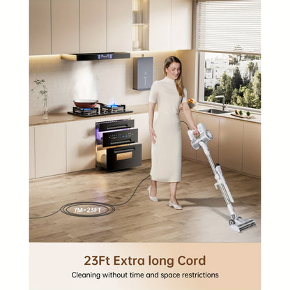 Corded Vacuum Cleaner, Powerful 20Kpa Suction, With LED Light, 6-in-1 Corded Stick Vacuum Cleaner, Suitable For Pet Hair On Carpets And Hard Floors, 600-watt Handheld Vacuum Cleaner Greenset59 Shop