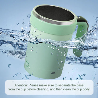Automatic Stirring Cup Rechargeable Magnetic Mixer Electric Stirring Mugs Stainless Steel Coffee Mug Rotating Magnetic Tumbler Greenset59 Shop