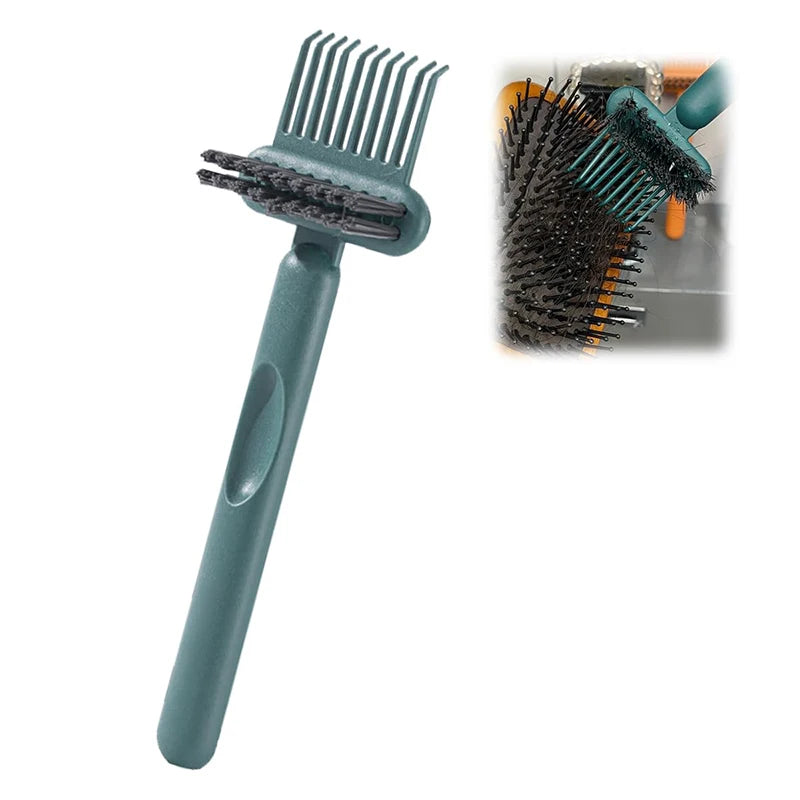 Dual-Action Hair Comb And Brush Cleaning Tool - Hairbrush Cleaner Rake with Brush Cleaning Solution for Salon Quality Care Greenset59 Shop