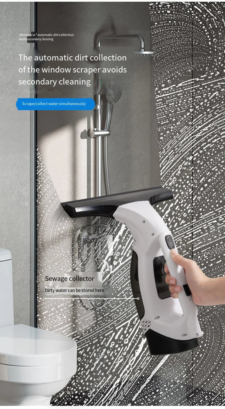Multifunctional Electric Cordless Window Cleaner Machine White Cordless Rechargeable Automatic Portable Glass Cleaner Tools Greenset59 Shop