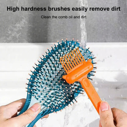 Dual-Action Hair Comb And Brush Cleaning Tool - Hairbrush Cleaner Rake with Brush Cleaning Solution for Salon Quality Care Greenset59 Shop