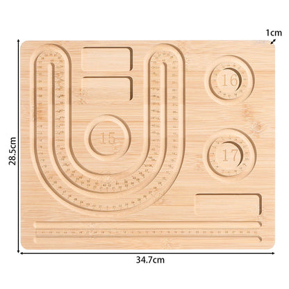 Eco-Friendly Bamboo Bead Board Perfect Tool for Jewelry Making and Beading Projects Bracelet Necklaces Design Beading Mats Trays Greenset59 Shop