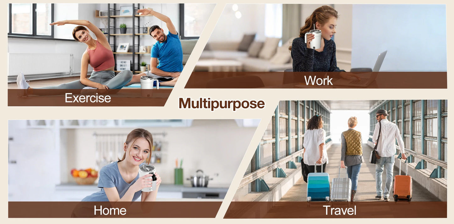 Automatic Stirring Cup Rechargeable Magnetic Mixer Electric Stirring Mugs Stainless Steel Coffee Mug Rotating Magnetic Tumbler Greenset59 Shop