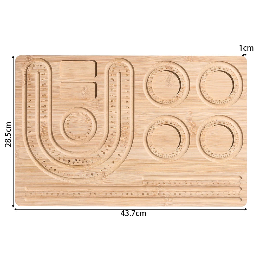 Eco-Friendly Bamboo Bead Board Perfect Tool for Jewelry Making and Beading Projects Bracelet Necklaces Design Beading Mats Trays Greenset59 Shop