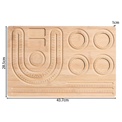 Eco-Friendly Bamboo Bead Board Perfect Tool for Jewelry Making and Beading Projects Bracelet Necklaces Design Beading Mats Trays Greenset59 Shop