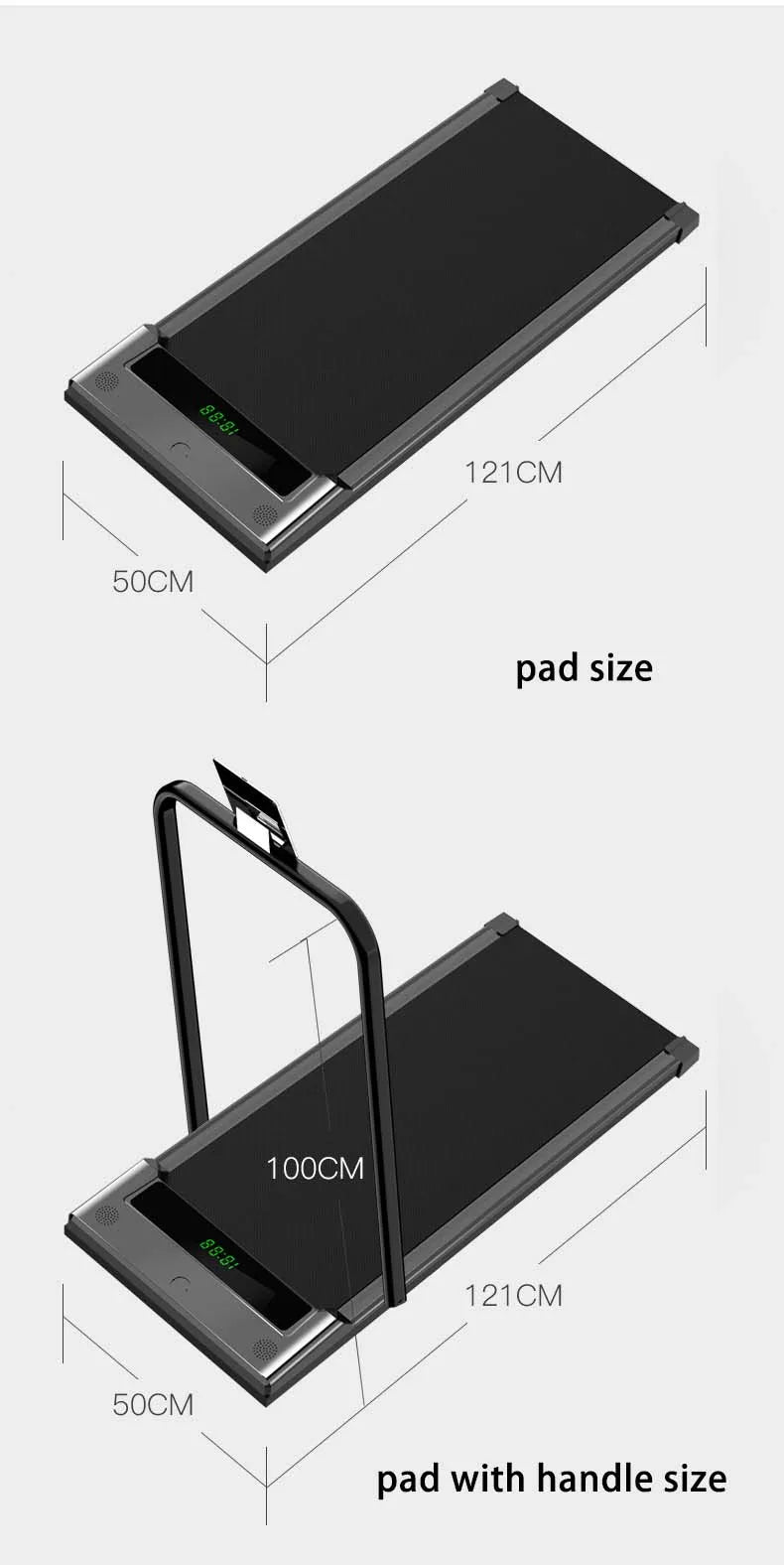 Electric Household Non Flat Treadmill Silent Small Smart Mini Under Desk Portable Treadmill Walking Pad Treadmill Greenset59 Shop