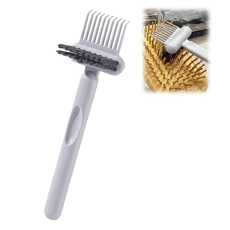 Dual-Action Hair Comb And Brush Cleaning Tool - Hairbrush Cleaner Rake with Brush Cleaning Solution for Salon Quality Care Greenset59 Shop