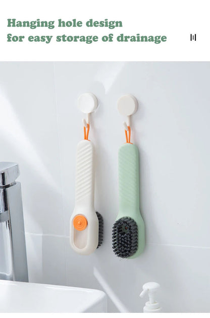 Cleaning Brush Soft Bristled Liquid Shoe Brush Long Handle Brush Clothes Brush Shoe Clothing Board Brush Household Cleaning Tool Greenset59 Shop