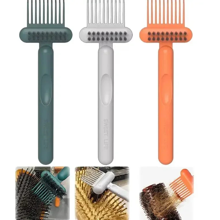 Dual-Action Hair Comb And Brush Cleaning Tool - Hairbrush Cleaner Rake with Brush Cleaning Solution for Salon Quality Care Greenset59 Shop