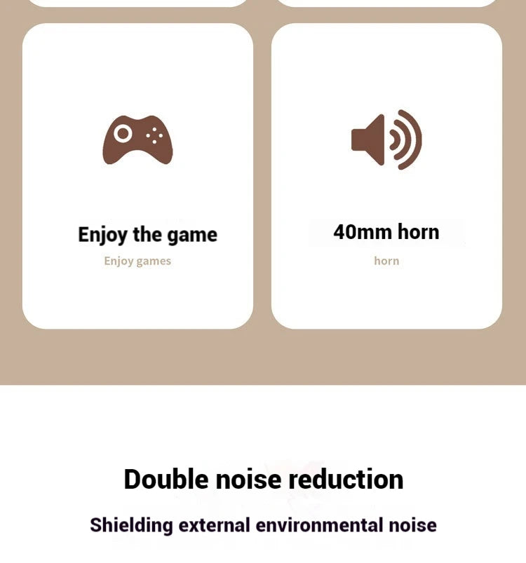 Subwoofer Gaming Wireless Bluetooth Headphones Over Ear HIFI Stereo Headset Noise Reduction Sports Earphones Music Player HD Mic Greenset59 Shop