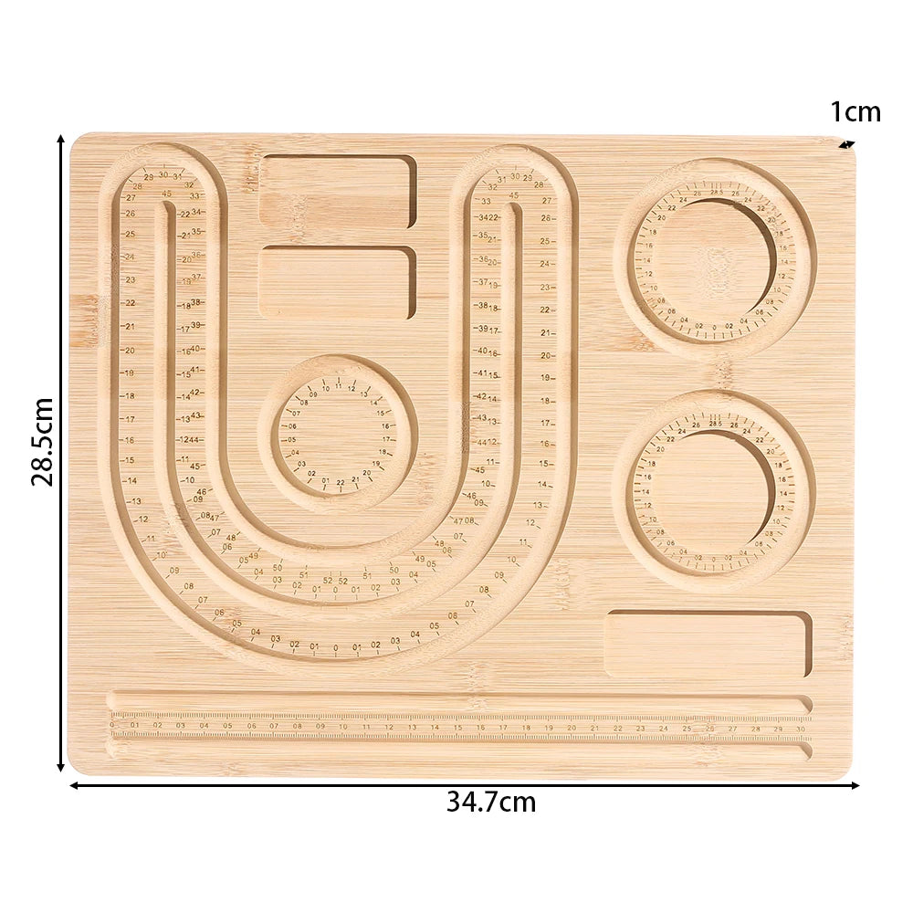 Eco-Friendly Bamboo Bead Board Perfect Tool for Jewelry Making and Beading Projects Bracelet Necklaces Design Beading Mats Trays Greenset59 Shop