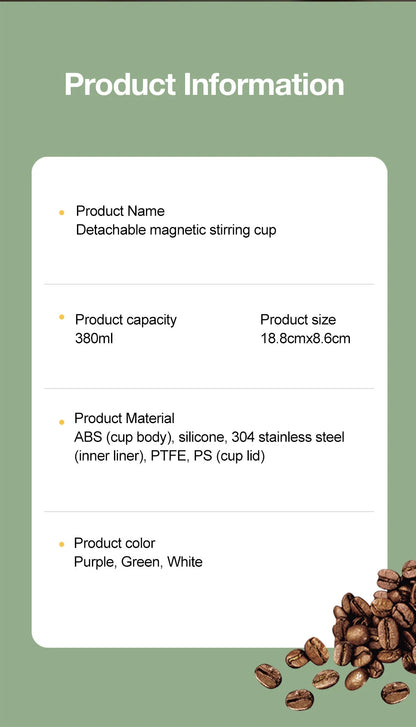 Automatic Stirring Cup Rechargeable Magnetic Mixer Electric Stirring Mugs Stainless Steel Coffee Mug Rotating Magnetic Tumbler Greenset59 Shop