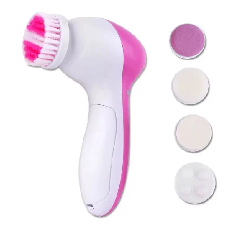 Electric Facial Cleaner 5 IN 1 Face Cleansing Brush Wash Machine Spa Skin Care Massager Blackhead Cleaning Facial Cleanser Tools Greenset59 Shop