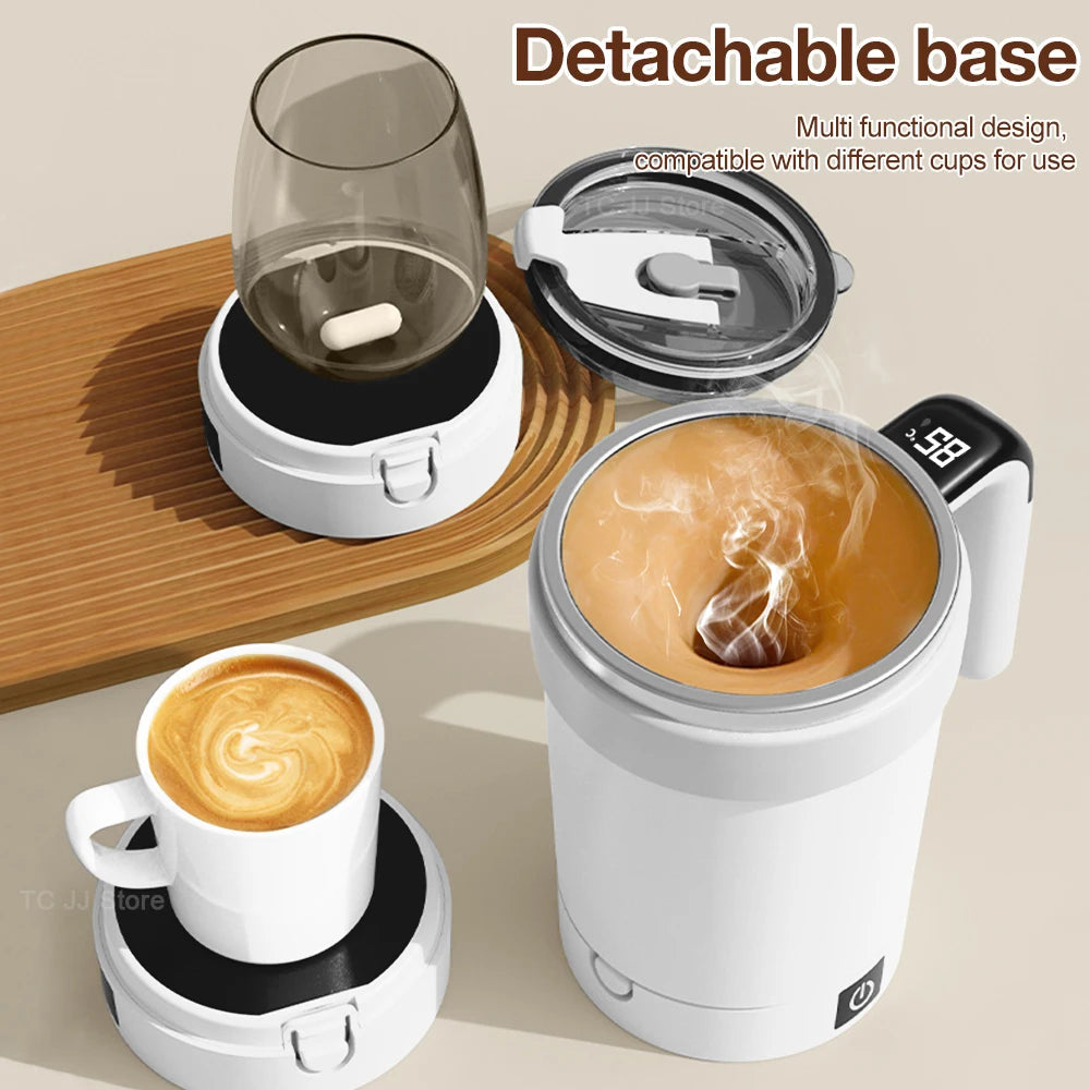 Automatic Stirring Cup Rechargeable Magnetic Mixer Electric Stirring Mugs Stainless Steel Coffee Mug Rotating Magnetic Tumbler Greenset59 Shop