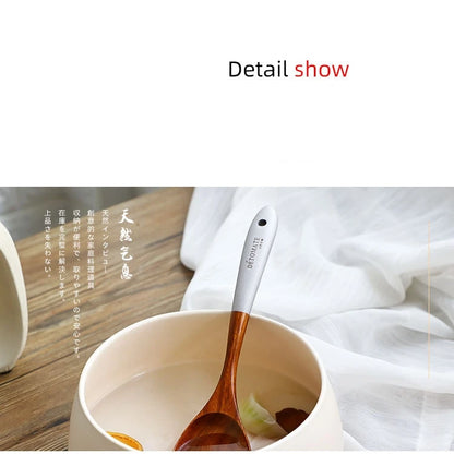 Eco-Friendly Teak Wood Cooking Utensil Set - Spatula & Rice Scoop