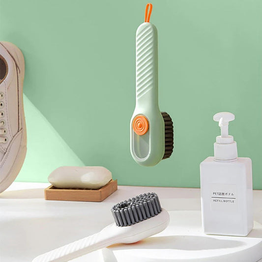 Cleaning Brush Soft Bristled Liquid Shoe Brush Long Handle Brush Clothes Brush Shoe Clothing Board Brush Household Cleaning Tool Greenset59 Shop