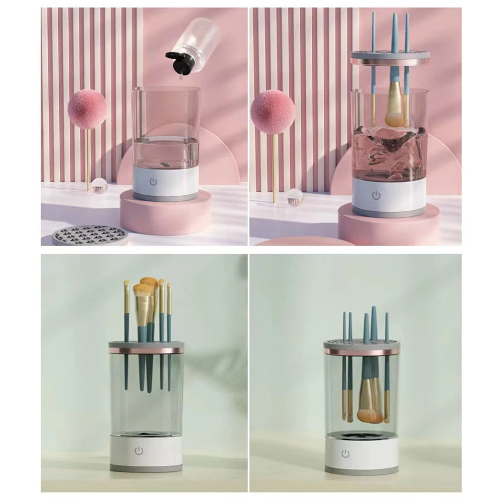 Makeup Brush Cleaner Is An Automatic Rotating Brush Cleaner For Deep Cleaning One Click Operation Is Suitable For All Makeup Greenset59 Shop