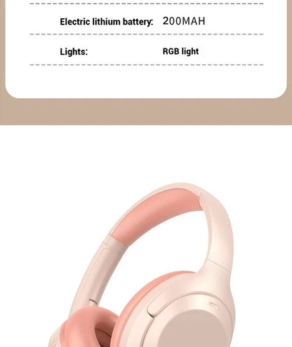 Subwoofer Gaming Wireless Bluetooth Headphones Over Ear HIFI Stereo Headset Noise Reduction Sports Earphones Music Player HD Mic Greenset59 Shop