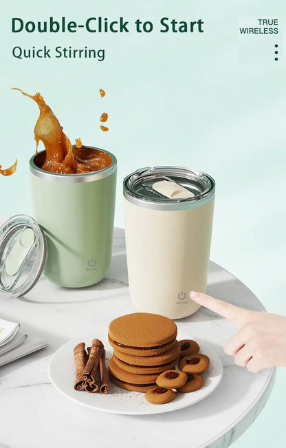 Automatic Self Stirring Cup USB Rechargeable Coffee Mug Portable Mixing Cup for Milk Drinks Home Office Magnetic Thermal Cup Greenset59 Shop