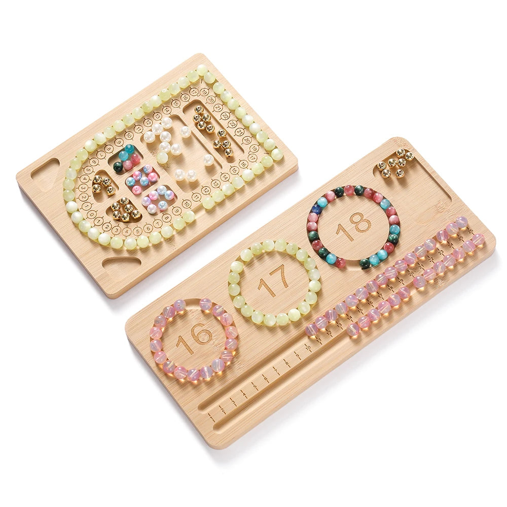 Eco-Friendly Bamboo Bead Board Perfect Tool for Jewelry Making and Beading Projects Bracelet Necklaces Design Beading Mats Trays Greenset59 Shop