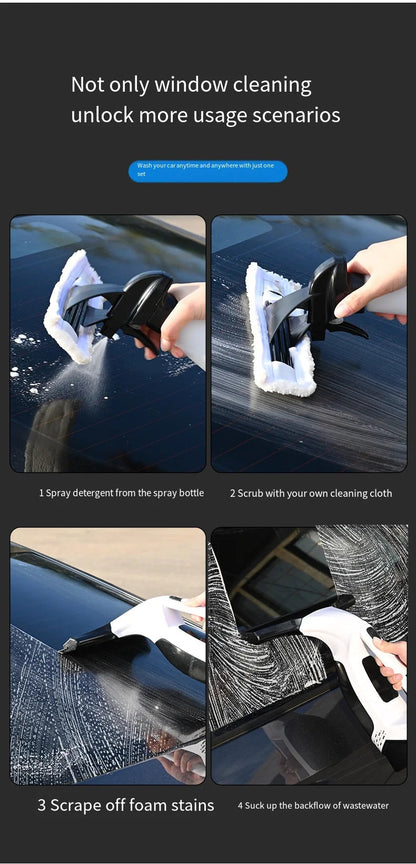 Multifunctional Electric Cordless Window Cleaner Machine White Cordless Rechargeable Automatic Portable Glass Cleaner Tools Greenset59 Shop