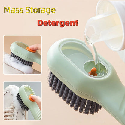 Cleaning Brush Soft Bristled Liquid Shoe Brush Long Handle Brush Clothes Brush Shoe Clothing Board Brush Household Cleaning Tool Greenset59 Shop