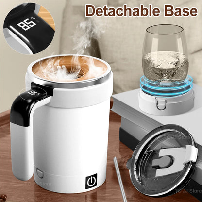 Automatic Stirring Cup Rechargeable Magnetic Mixer Electric Stirring Mugs Stainless Steel Coffee Mug Rotating Magnetic Tumbler Greenset59 Shop