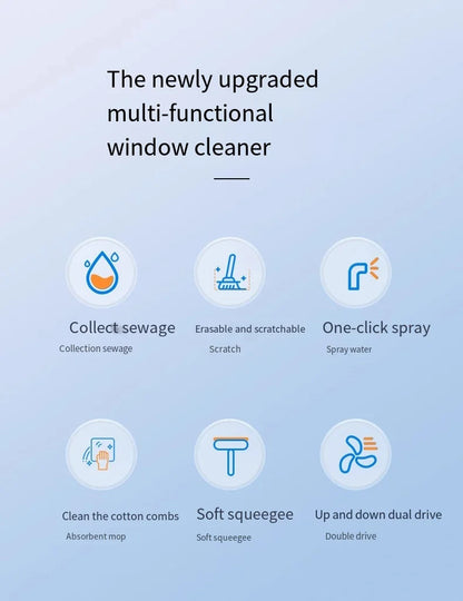 Multifunctional Electric Cordless Window Cleaner Machine White Cordless Rechargeable Automatic Portable Glass Cleaner Tools Greenset59 Shop