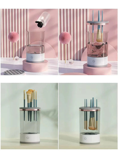 Makeup Brush Cleaner Is An Automatic Rotating Brush Cleaner For Deep Cleaning One Click Operation Is Suitable For All Makeup Greenset59 Shop