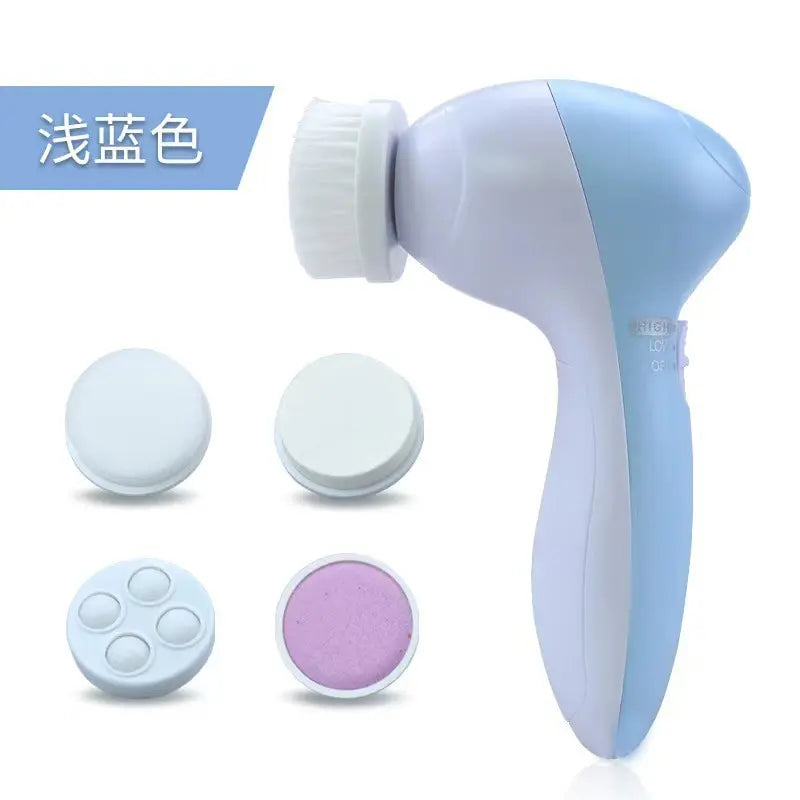 Electric Facial Cleaner 5 IN 1 Face Cleansing Brush Wash Machine Spa Skin Care Massager Blackhead Cleaning Facial Cleanser Tools Greenset59 Shop