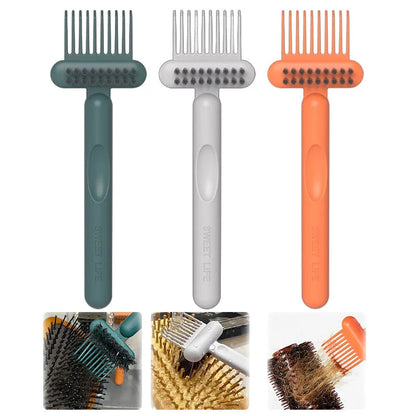 Dual-Action Hair Comb And Brush Cleaning Tool - Hairbrush Cleaner Rake with Brush Cleaning Solution for Salon Quality Care Greenset59 Shop