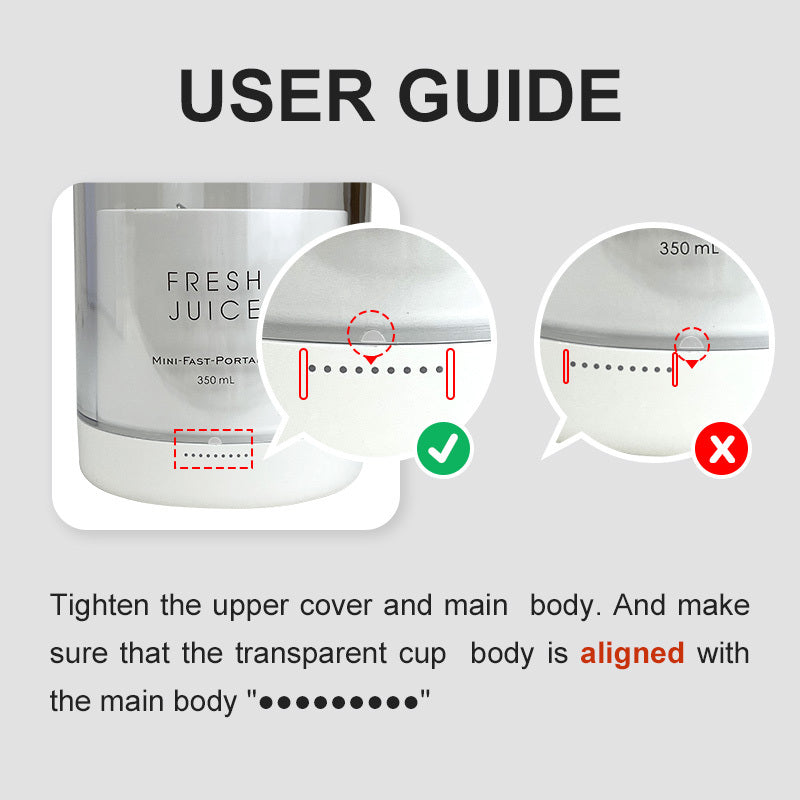 Mini Blender Portable 350ml Sans Fil USB - Mixeur Fruits Rechargeable Gisay