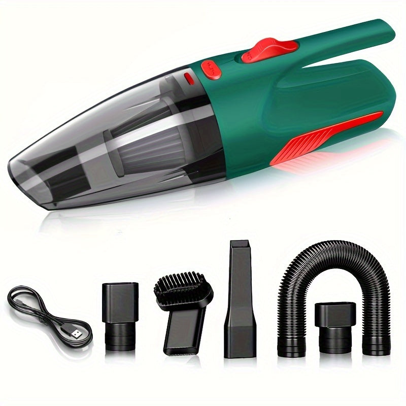 CascadeVac Cordless Car Vacuum Cleaner - Big Suction, Large Capacity, USB Rechargeable, Ideal for Home and Car/Office Cleaning, Portable with Crevice Tool, Car Vacuum Cleaner | Modern Vacuum | Durable Plastic Body, Vacuum Cle Greenset59 Shop
