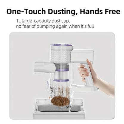 Corded Vacuum Cleaner, Powerful 20Kpa Suction, With LED Light, 6-in-1 Corded Stick Vacuum Cleaner, Suitable For Pet Hair On Carpets And Hard Floors, 600-watt Handheld Vacuum Cleaner Greenset59 Shop